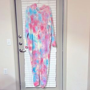 Tie Dye Adult Hooded Onesie